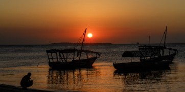 stone town sunset