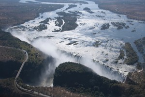 Aerial view of Victoria Falls (Shutterstock) 