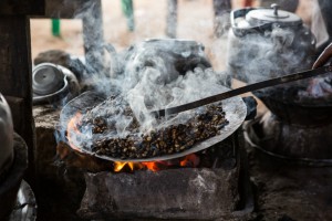 Ethiopian coffee roasted in the traditional way (Shutterstock)