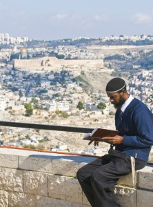 An Ethiopian Jew prays during the "Sigd" holiday in Jerusalem (Kobby Dagan / Shutterstock.com)