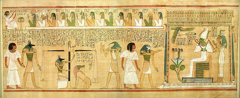 An except from the Egyptian Book of the Dead, a collection of spells designed to guide the deceased in the afterlife (John Bodsworth, Wikimedia Commons)