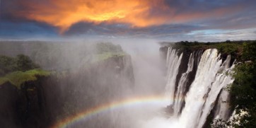 victoria falls sunset