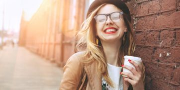 girl with coffee