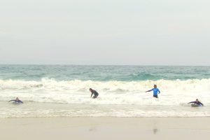 Learning To Surf In Jeffreys Bay, South Africa