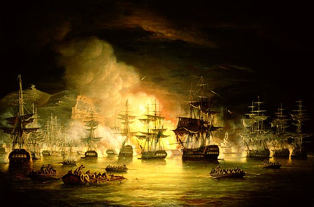 Bombardment of Algiers by Thomas Luny (Wikipedia Commons)