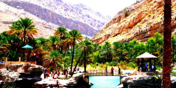 Wadi Bani Khalid Oasis in Oman