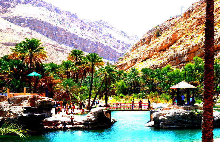 Wadi Bani Khalid Oasis in Oman