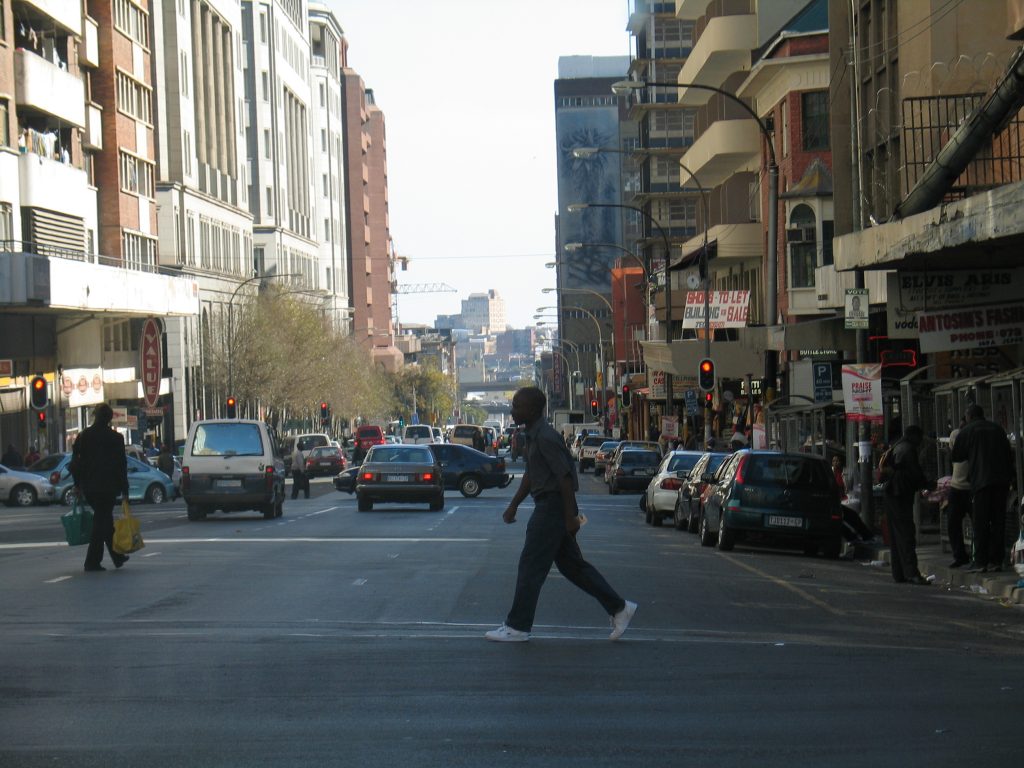 crossing street joburg