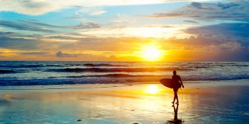 A Surfboard in Bali