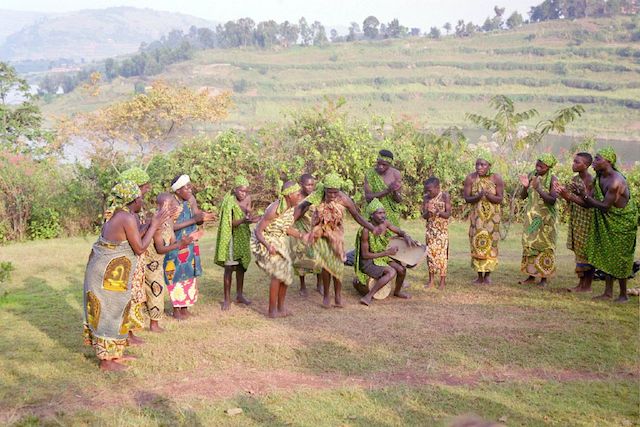 Traditional dancing of the Baka Tribe