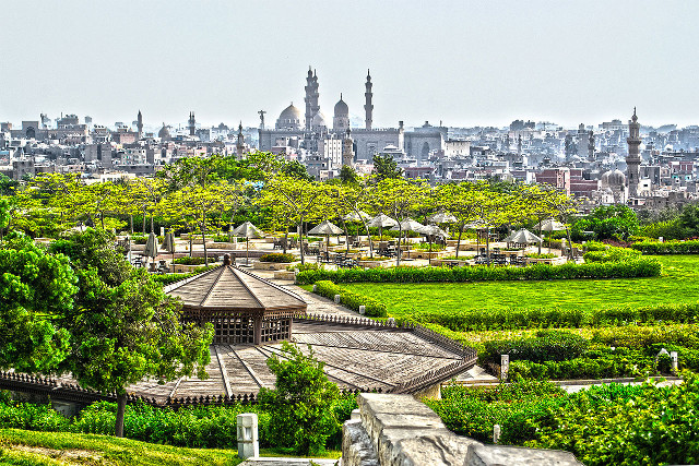 Al Azhar Park garden view