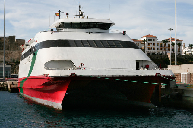 A ferry boat in Morocco