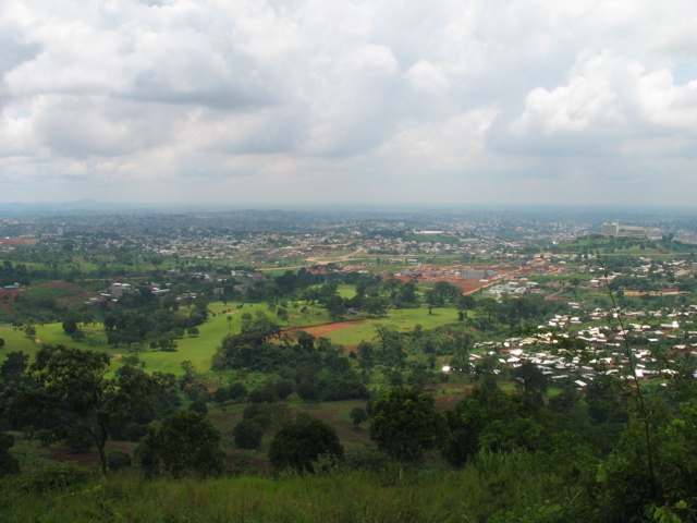 View from Mont Febe in yaounde cameroon
