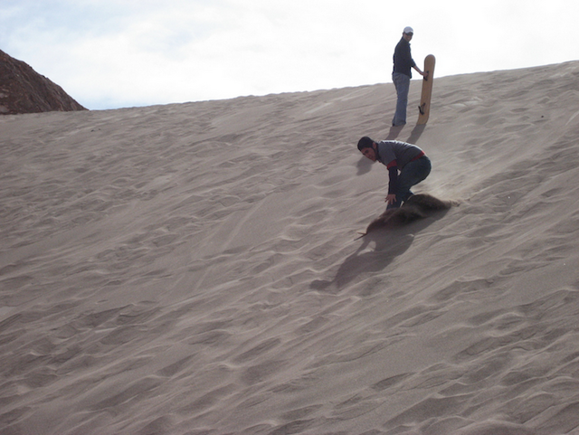 Copiapo in Chile sandboarding