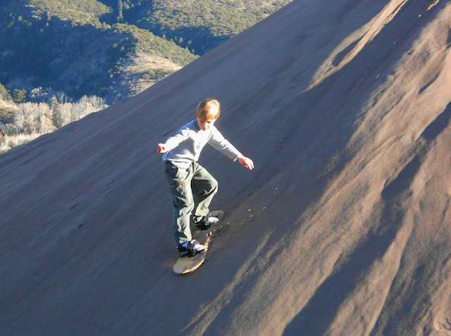 OOstduinkerke in Belgium sandboarding