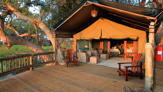 gunns camp in botswana tent