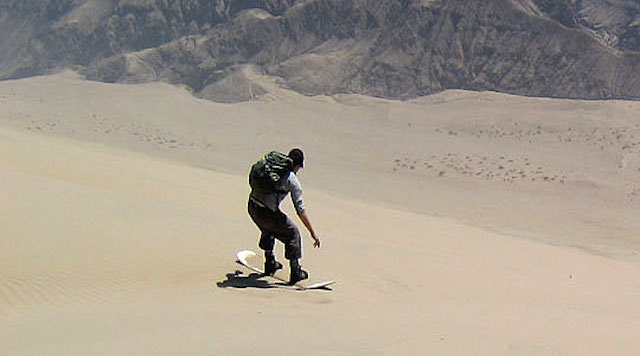 sandboarding in ica, peru