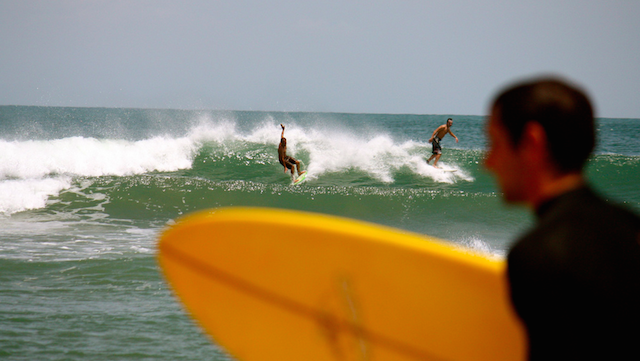 surfing at Ambriz Beach in Angola