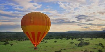 Kafue National Park in Zambia hot air balloon