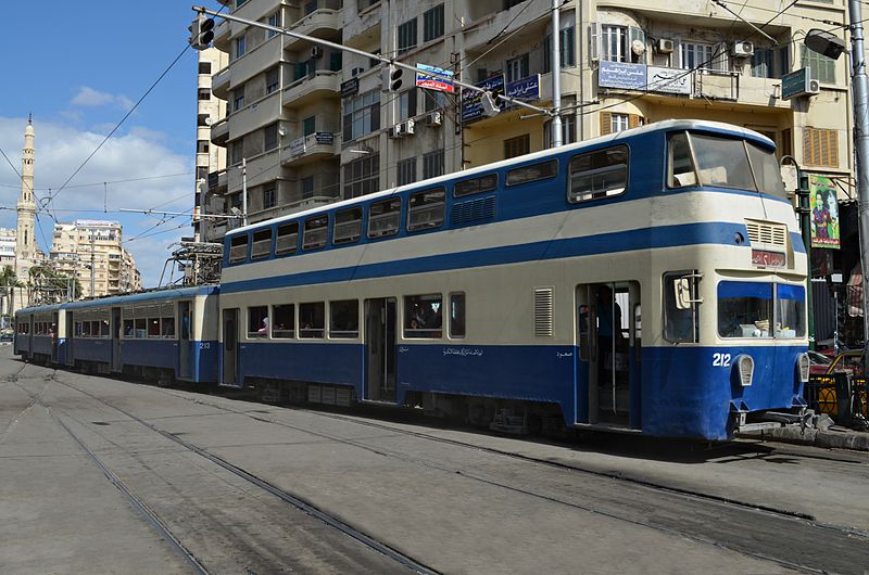 blue tram