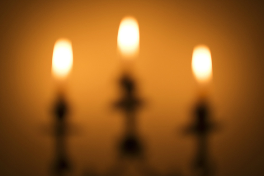 blurred candles