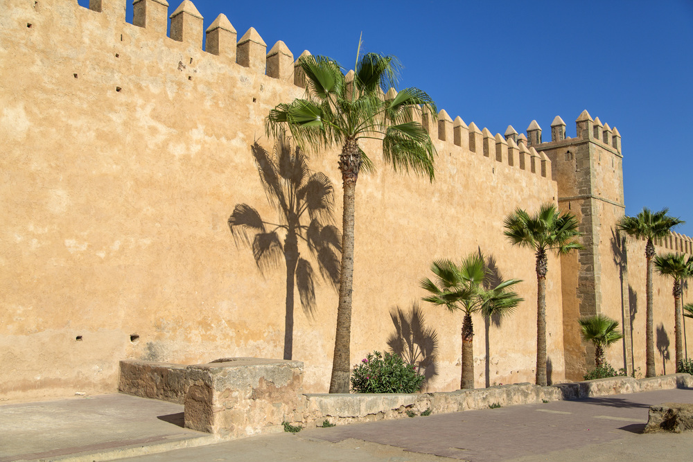 old city walls in rabat