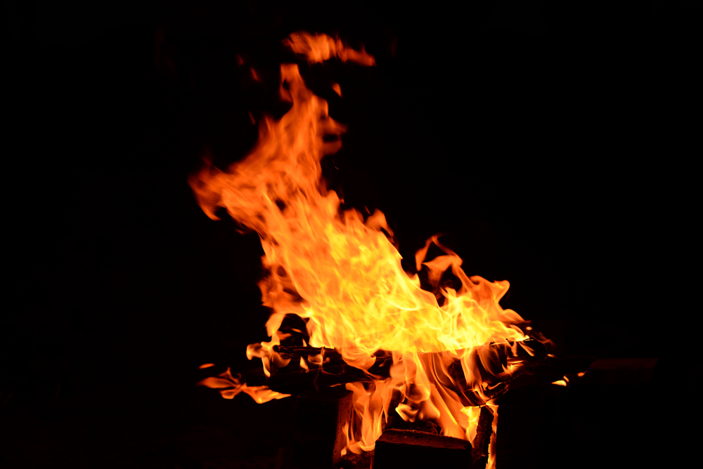 fire at night