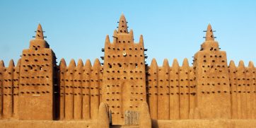 mud mosque djenne mali wide